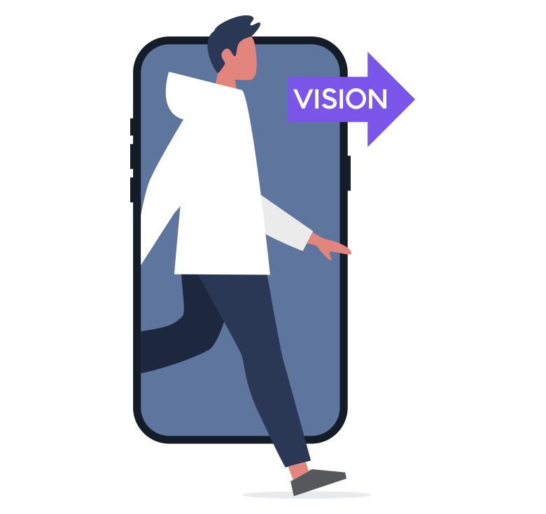 The Vision Illustration - PASSDECK professional PowerPoint presentation in Berlin